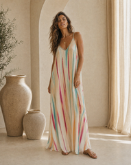 Luz Long Dress // Brushlight Tie Dye