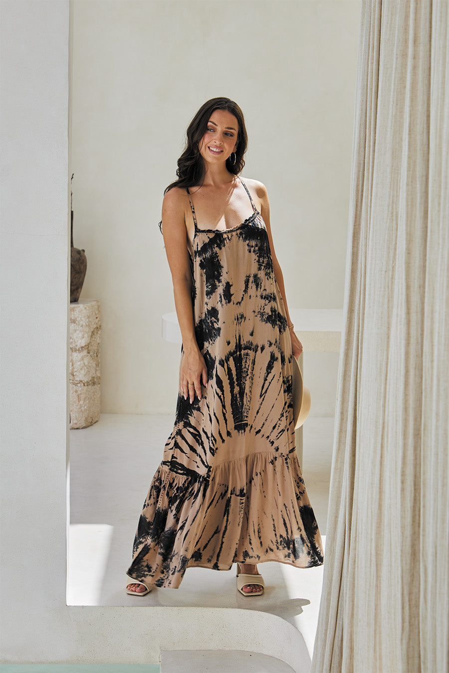 Ember Long Dress & Lycra Bra – Funky Tie Dye