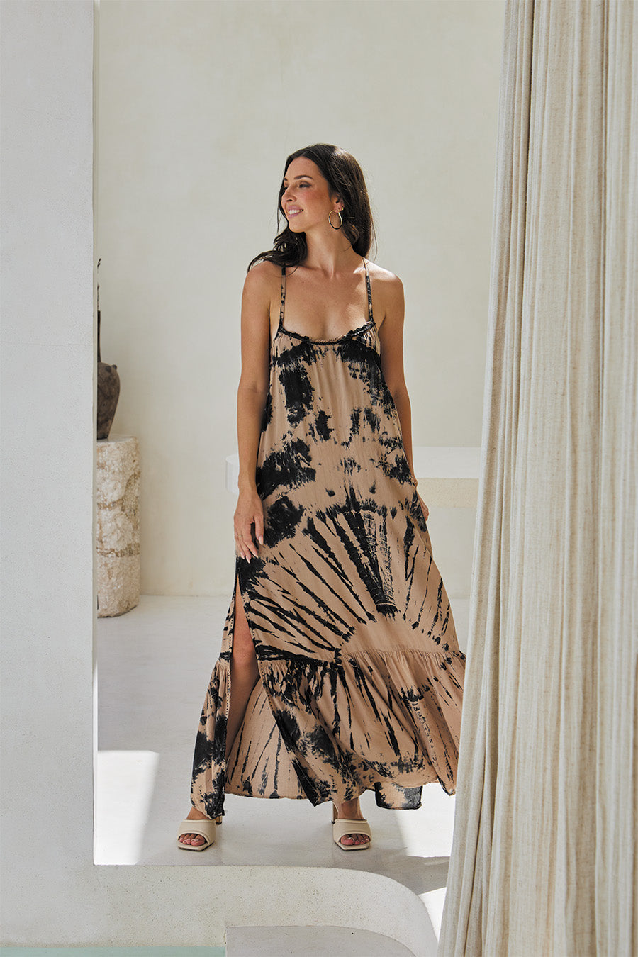 Ember Long Dress & Lycra Bra – Funky Tie Dye