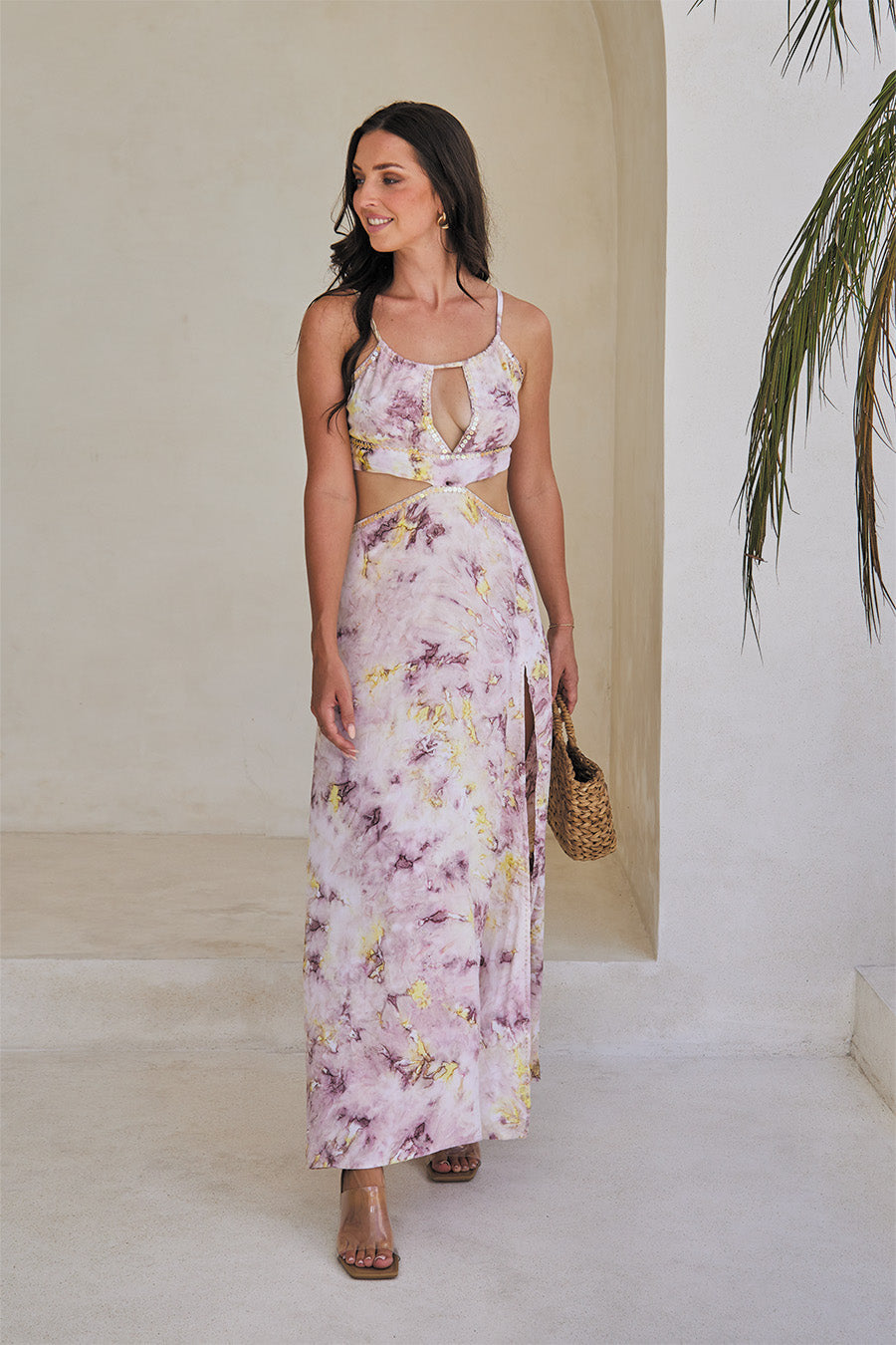 Mermaid Long Dress – Aqua Splash Tie Dye