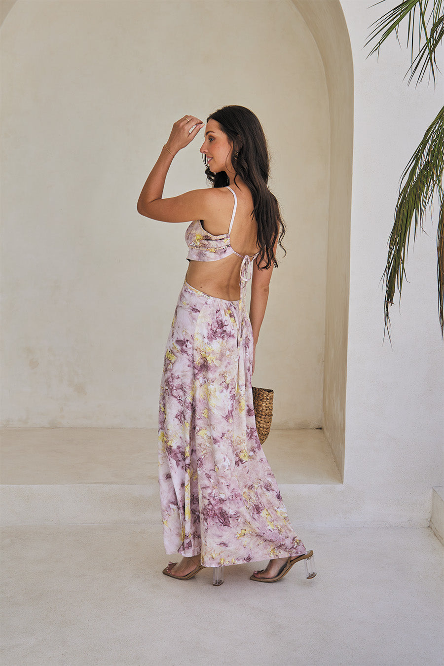 Mermaid Long Dress – Aqua Splash Tie Dye