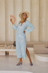 Zephyra Long Kaftan – Ethnic Fusion Print