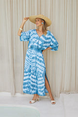 Solstice Long Tunic – Abstract Bubble Tie Dye