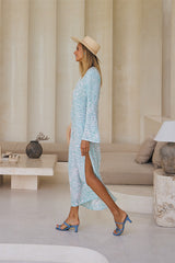 Zephyra Long Kaftan – Ethnic Fusion Print
