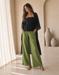 Rae Long Kimono // Luna Plain Solid
