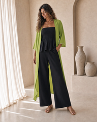 Rae Long Kimono // Luna Plain Solid