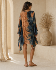 Ruby Short Tunic // Ocean Fade Tie Dye