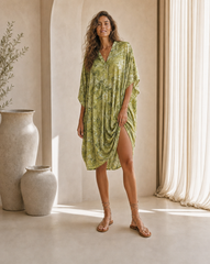 Zia Short Kimono // Moonwash Tie Dye