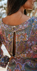 Leda Long Paisley Tunic