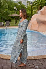 Eloa Boho Dress // Eivissa Print - Blue