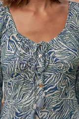 Eloa Boho Dress // Eivissa Print - Blue