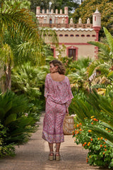 Orla Dress // Caleta Print - Turquoise