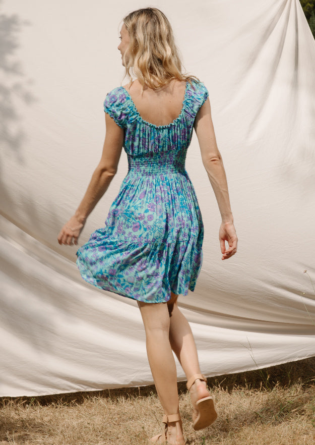 Giselle Mini Dress // Los Rosales Print