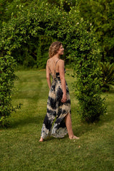 Lia Jumpsuit // Carbo Tie Dye - Black