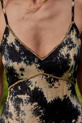 Lia Jumpsuit // Carbo Tie Dye - Black
