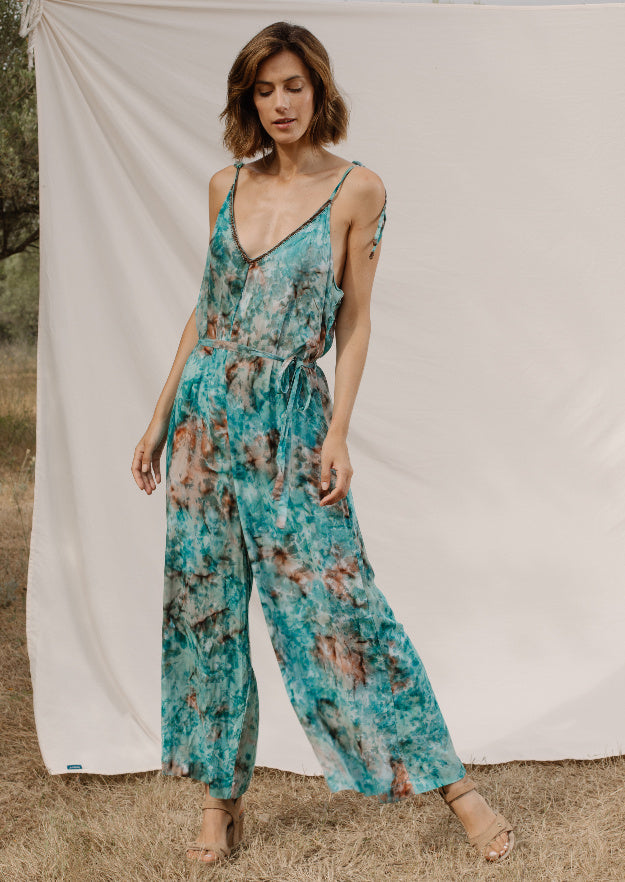 Libby Jumpsuit // Geode Tie Dye