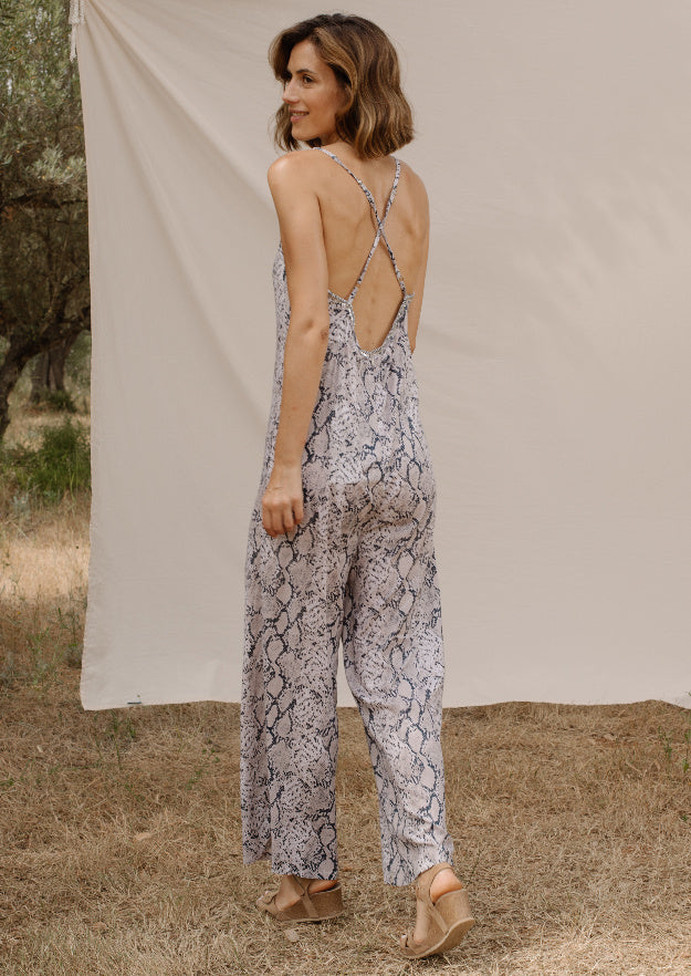 Ginny Jumpsuit // Serpent Print