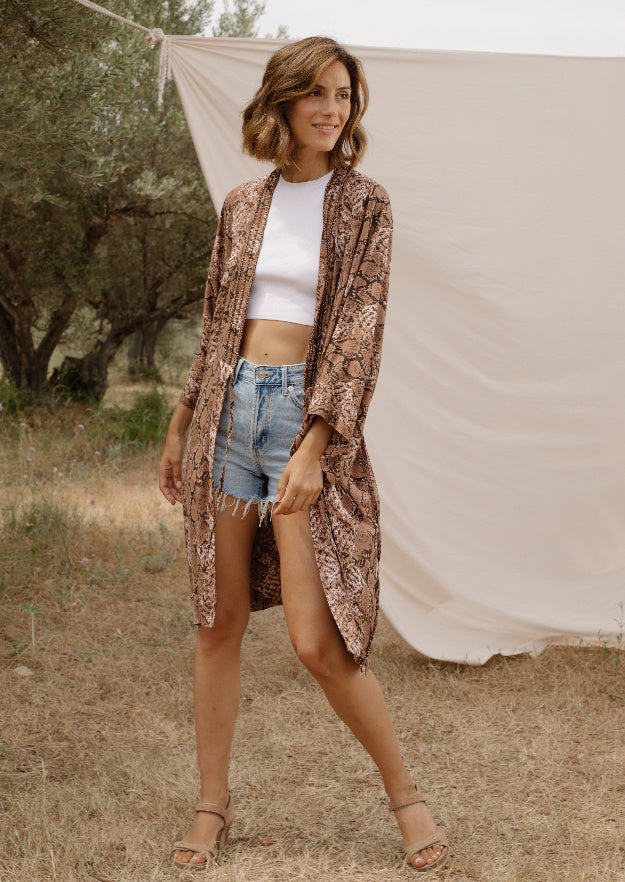 Charo Kimono // Serpent Print