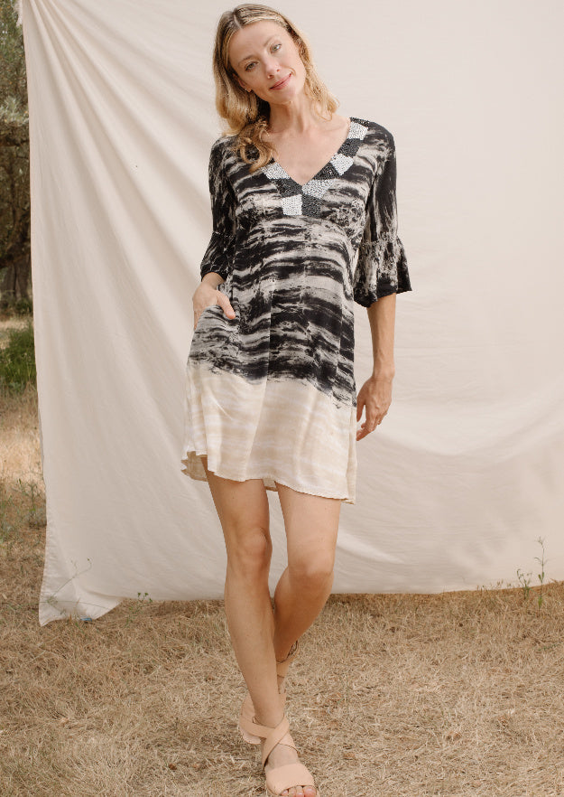 Jasmine Tunic Dress // Petricor Tie Dye