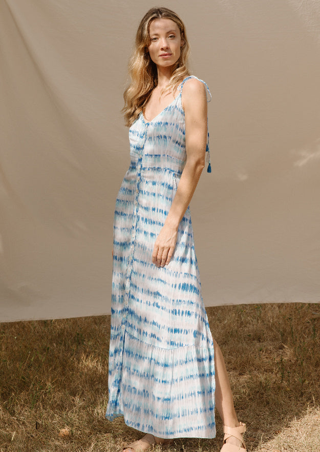 Dixie Long Dress // Puntitos Tie Dye