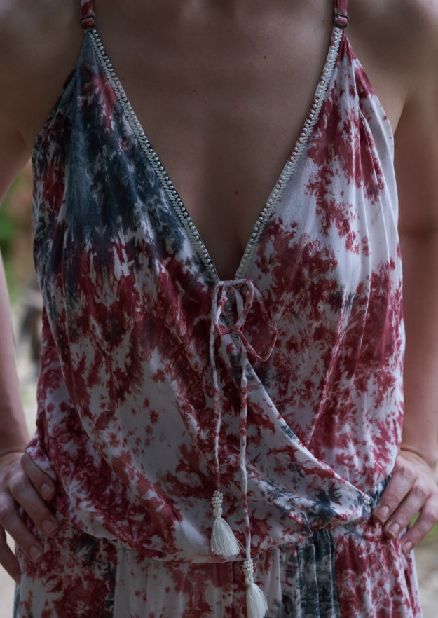 Colette Kleid // Salines Tie Dye - Pink