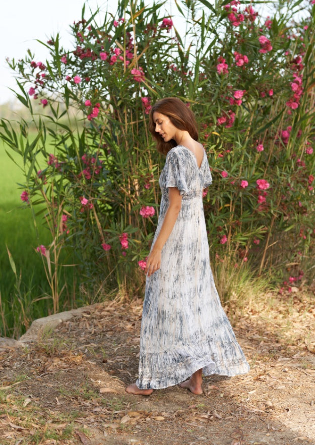 Ines Dress // Tanit Tie Dye - Gris 