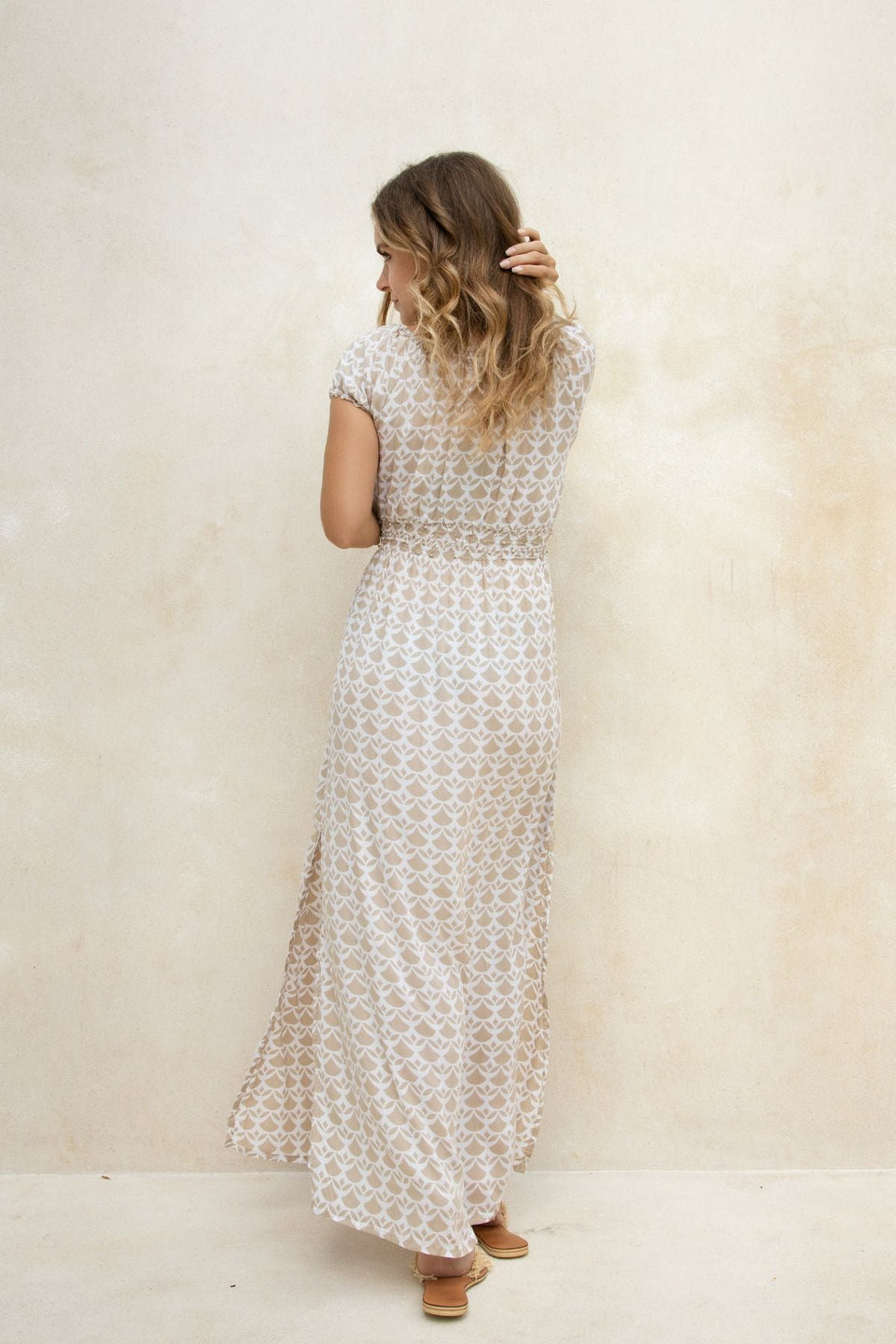 Celandine Long Dress // Abanico Print