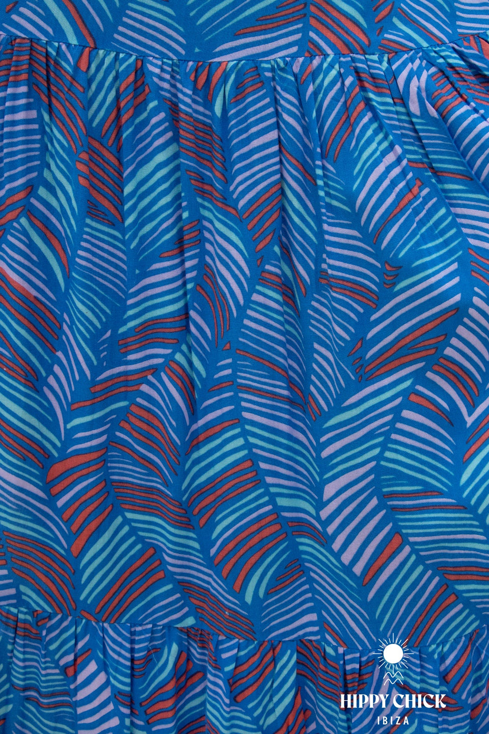 Prunella Midi Dress // Leaves print