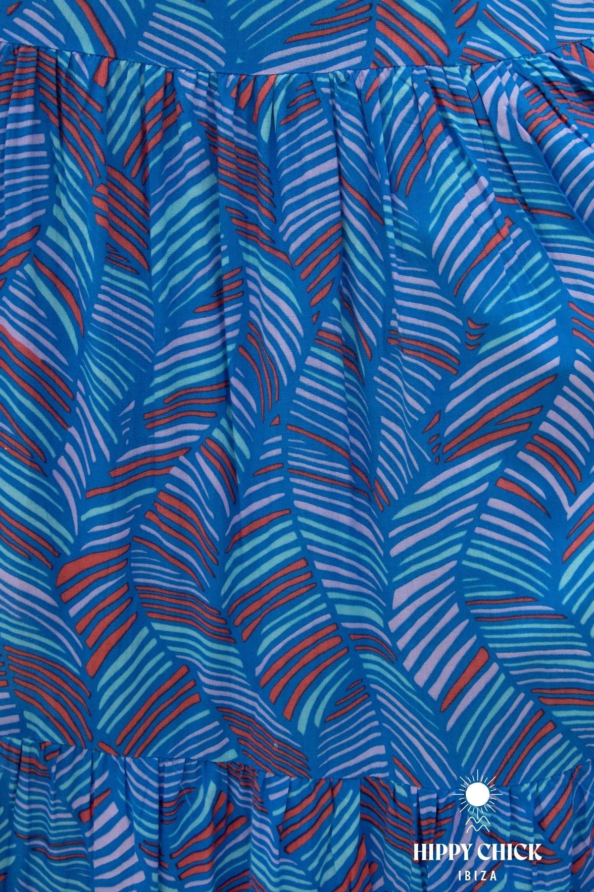 Savannah Long Dress // Leaves print