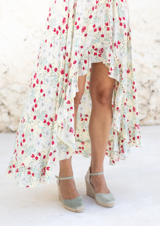 Robe Norah // Vadella Print - Crème