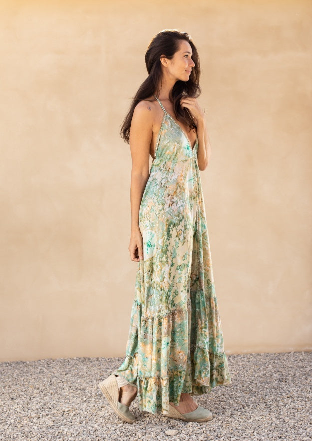 Deja Dress // Bora Tie Dye - Gold