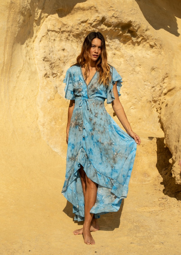 Rani Play Dress // Molí Tie Dye - Azul 