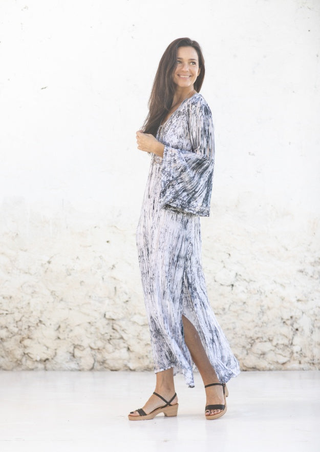 Cora Kaftan // Tanit Tie Dye - Grigio