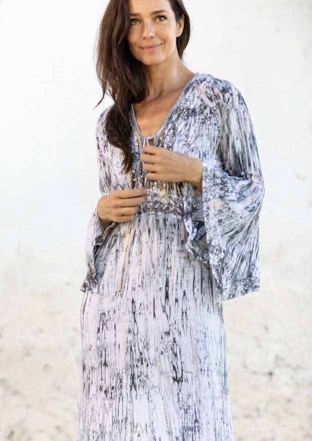 Cora Kaftan // Tanit Tie Dye - Grigio