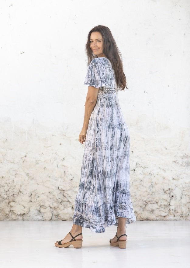 Ines Dress // Tanit Tie Dye - Gris 